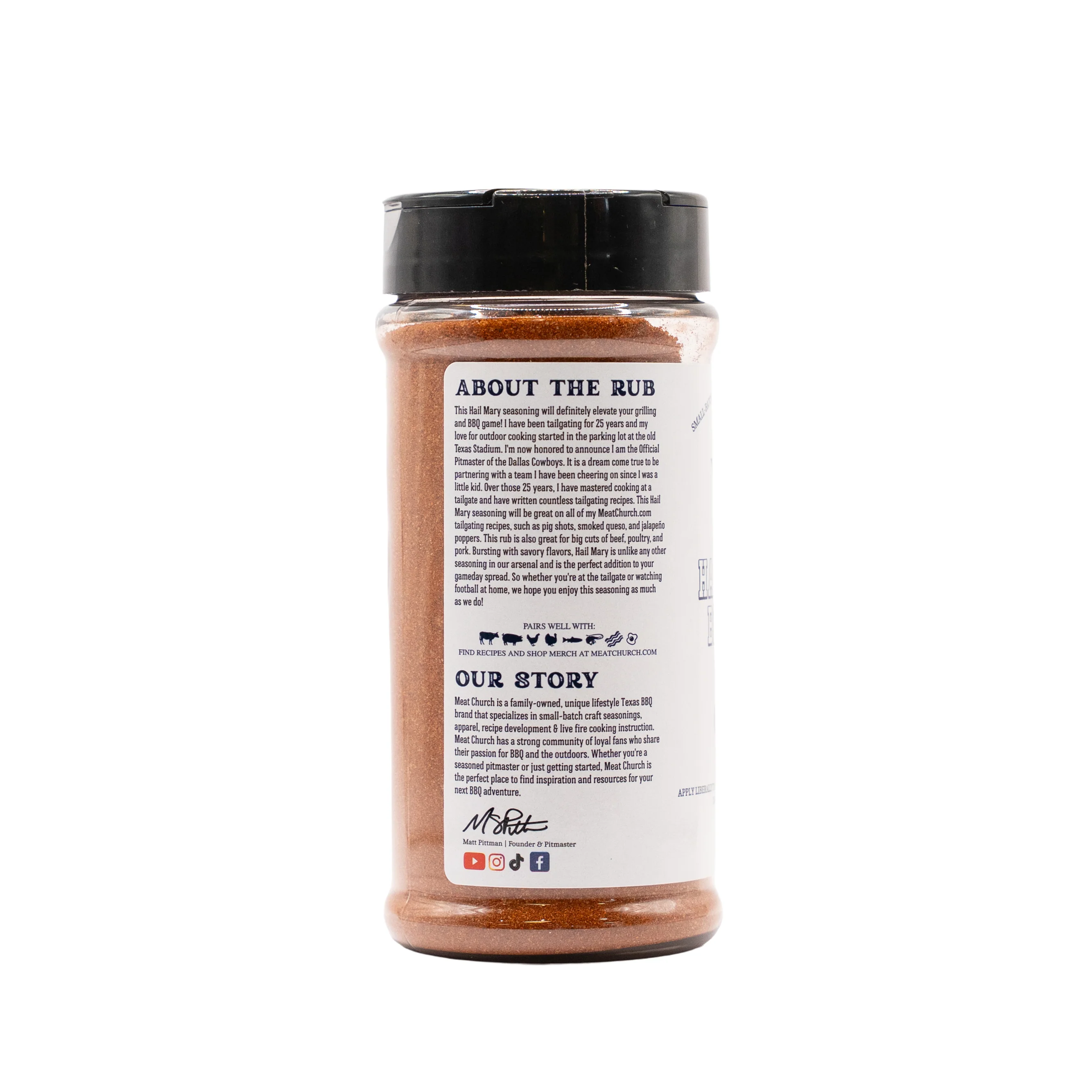 Hail Mary - Dallas Cowboys x Meat Church BBQ Rub - Image 2