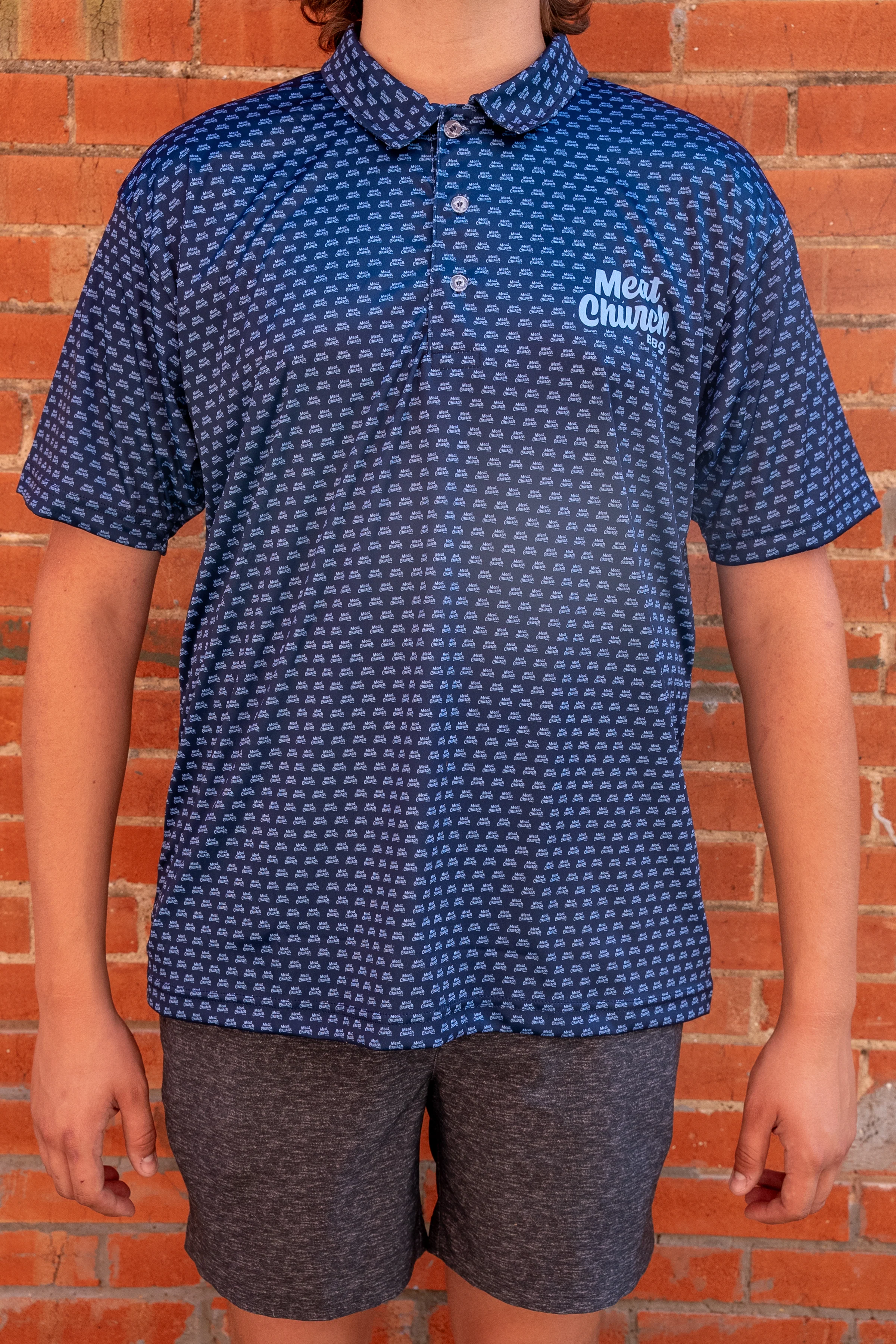 Meat Church Dri-FIT Polo - Image 2